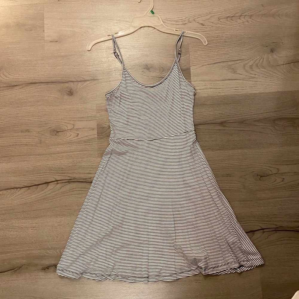 Black and White Striped Sundress